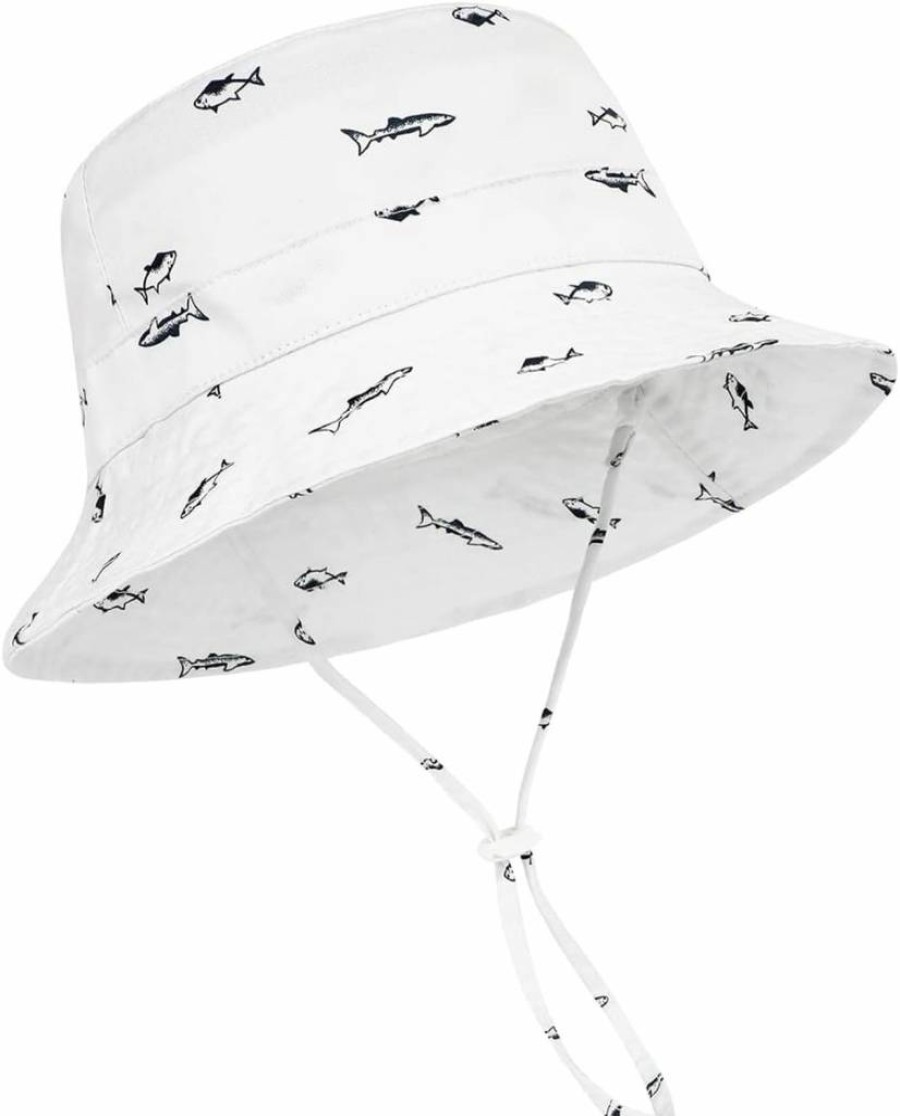 Komorebi UPF 50+ Baby Sun Hat Wide Brim Bucket Hat for Toddler Boys Girls Summer Beach Outdoor Play Sun Protective