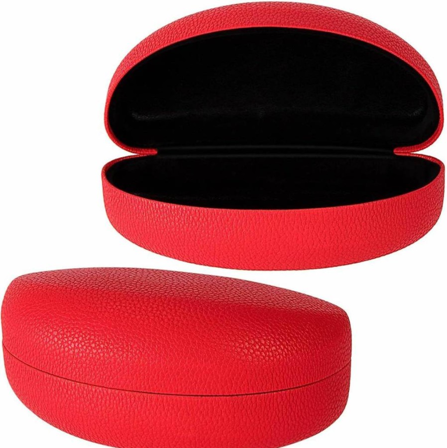 PG6 Genuine Leather Oversized Sunglasses Case for Large Eyeglasses – Extra Large Protective Cover