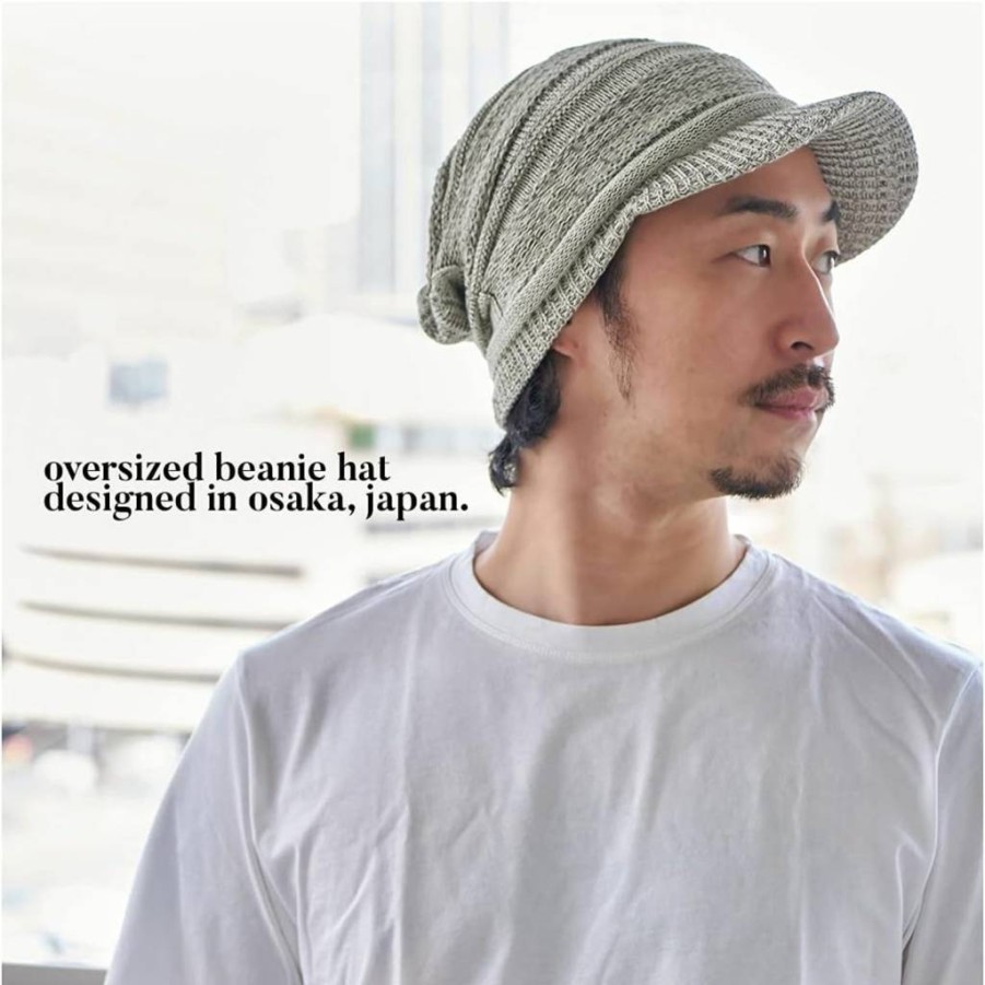 CHARM Unisex Slouchy Knit Beanie Hat - Winter Warm Visor Cap for Men & Women