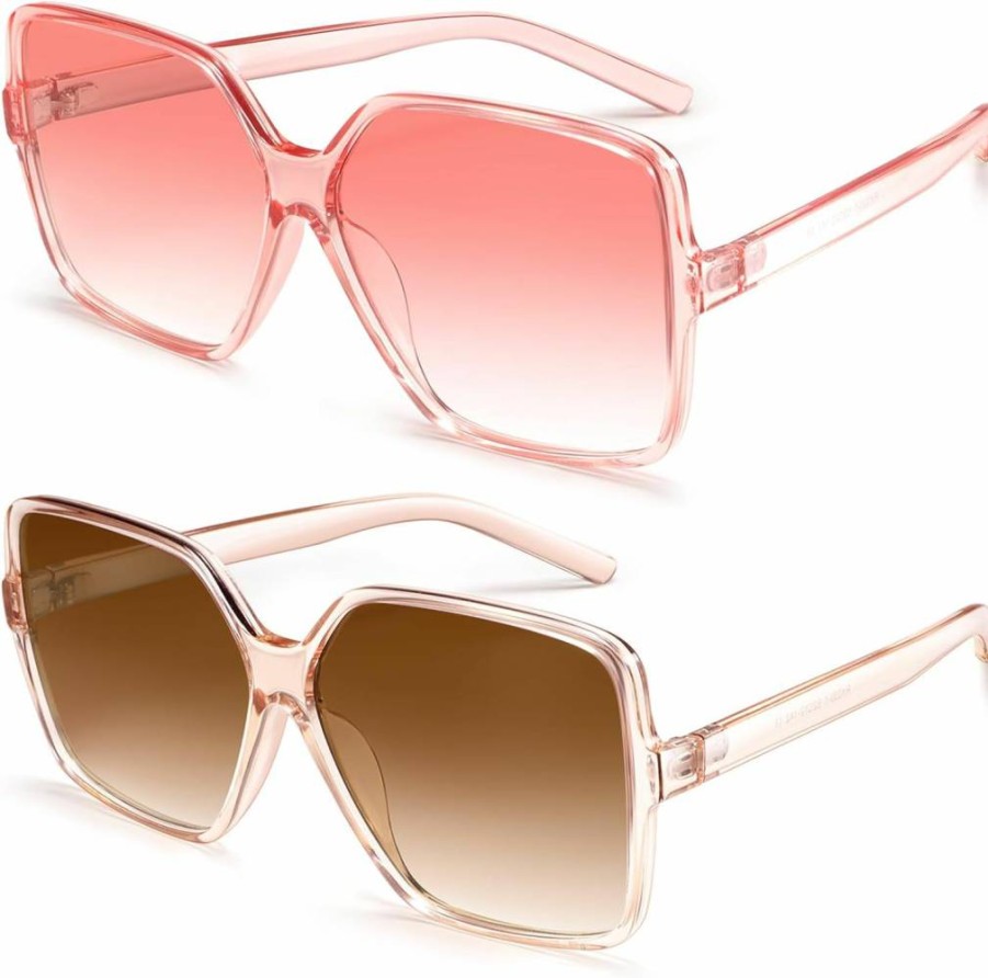 Dollger Unisex Oversized Square Sunglasses – UV Protection Fashion Shades for Women & Men