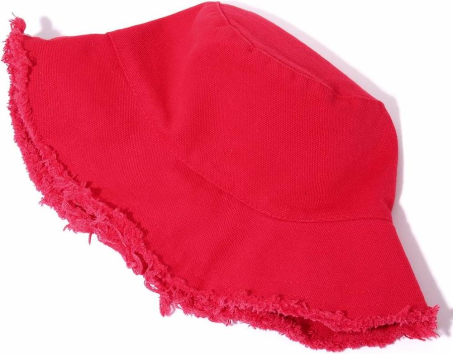 Boderier Women's Summer Wide Brim Cotton Bucket Hat - Casual Beach Vacation Sun Hat for Travel Accessories