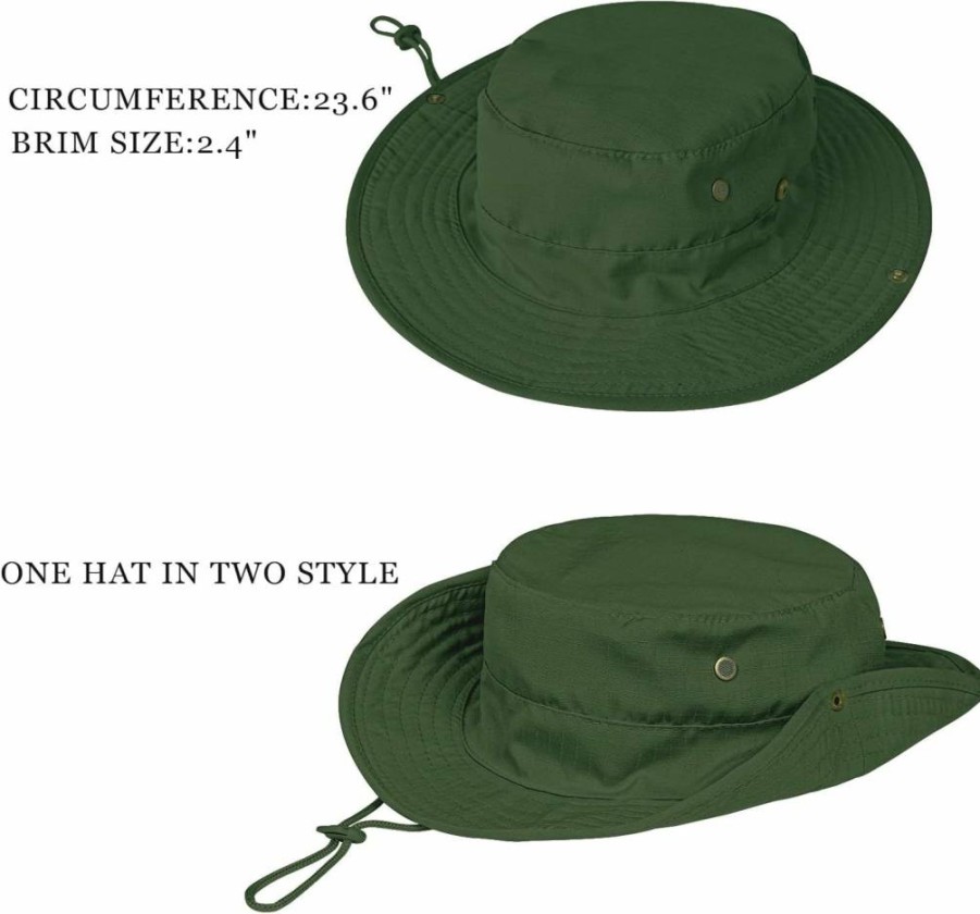 ZOORON UPF 50+ Sun Hat for Men & Women - Foldable Boonie Bucket Hat for Fishing, Hiking, Beach, Safari & Outdoor Activities
