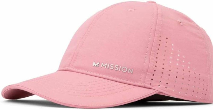 MISSION Cooling Vented Performance Hat for Men & Women - Sweat & Water Activated Tech for Golf, Running & Workouts - Breathable Unisex Cap