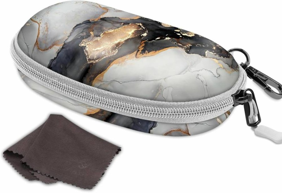 FINTIE Hard Shell Sunglasses Case with Carabiner Clip, Shockproof Travel Eyeglasses Holder for Sports & Outdoor Activities