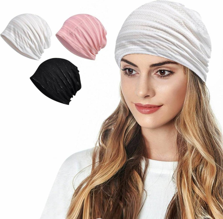 Ababalaya Women's & Men's Summer Boho Beanie Hat - Soft Baggy Skull Cap for Chemo, Sleep, and Casual Wear