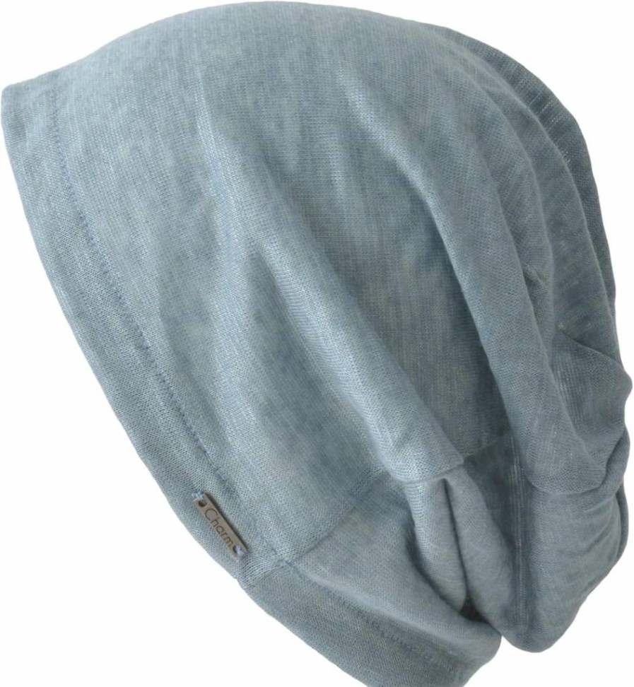 CHARM Men's Lightweight Linen Beanie - Slouchy Summer Knit Hat for Casual Wear