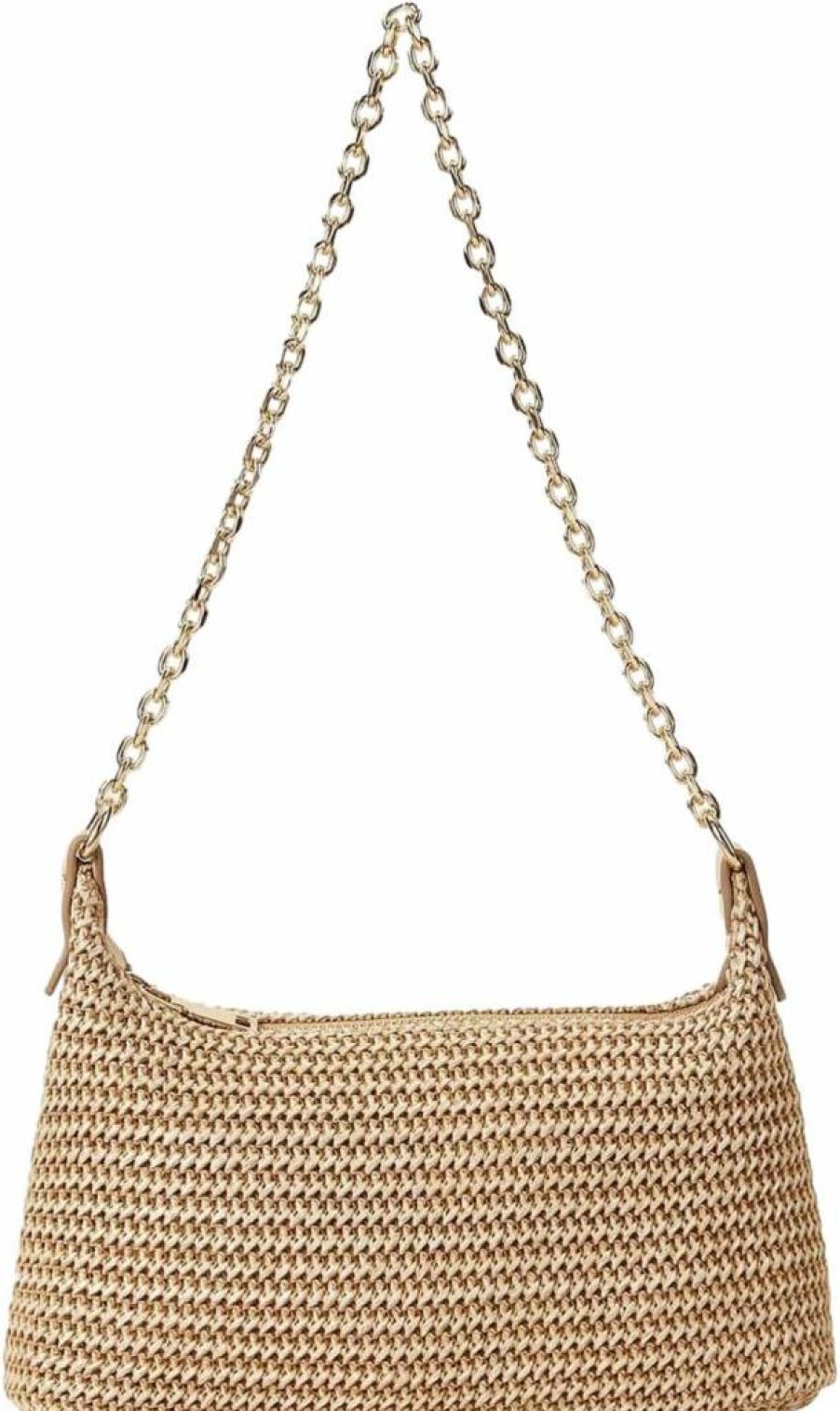 Verdusa Women's Straw Woven Tote Bag - Summer Beach Purse, Handheld Shoulder Bag for Women, Natural Fiber Handbag