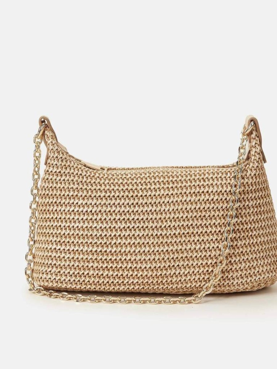 Verdusa Women's Straw Woven Tote Bag - Summer Beach Purse, Handheld Shoulder Bag for Women, Natural Fiber Handbag