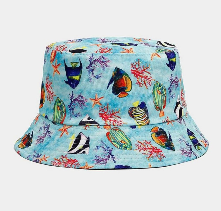 Quanhaigou Reversible Bucket Hat for Men & Women - Packable Sun Hat for Fishing, Hiking, Beach & Outdoor Travel