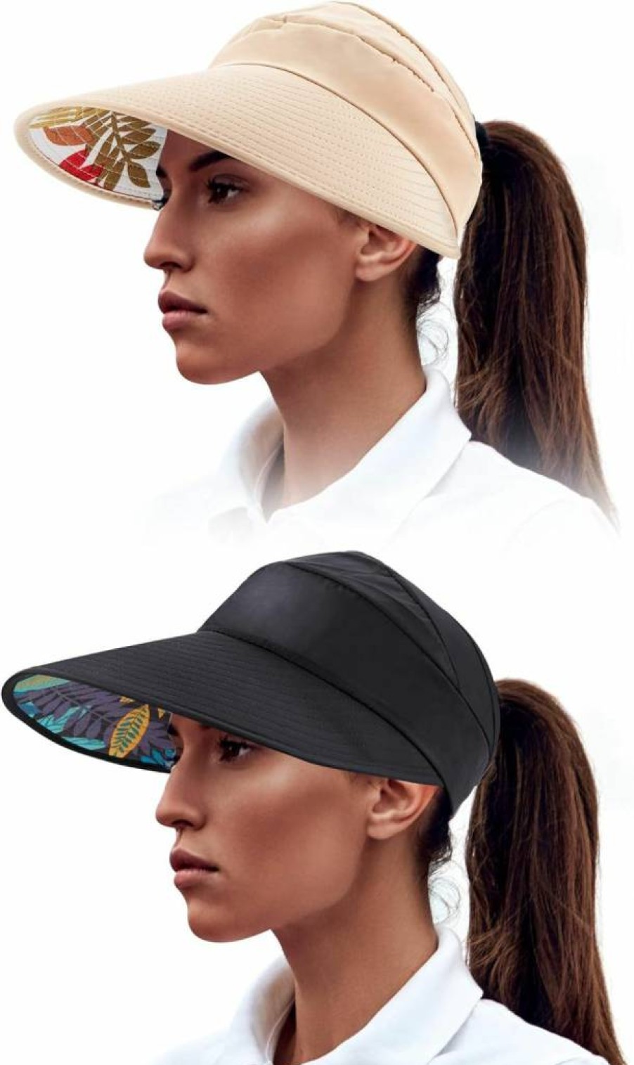 Geyoga Women's Sports Visor - Sun Protection Running Golf Tennis Headband Hat