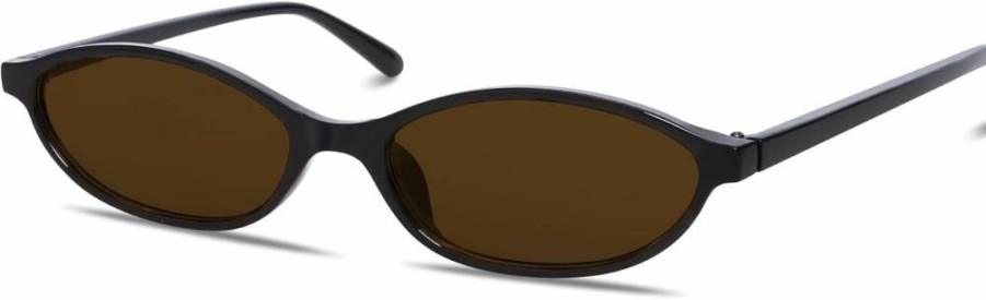 GUVIVI Retro Oval Cat Eye Sunglasses for Women 90s Vintage UV Protection Lightweight Narrow Trendy Sun Glasses