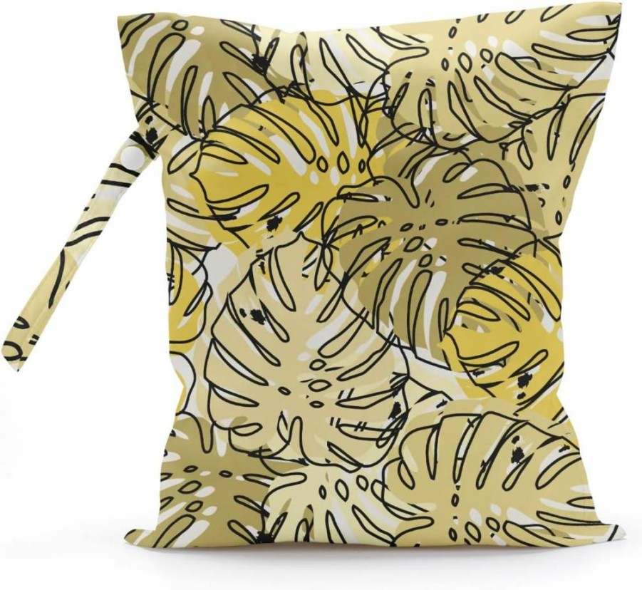 Zcyxuuw Waterproof Wet Dry Bag for Swimsuits, Beach, Gym & Travel - Tropical Palm Leaf Design