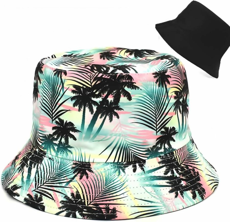 Abybela Reversible Bucket Hat for Women & Men - Double-Sided Cotton Sun Hat for Summer, Beach, Travel - Packable Unisex Fisherman Hat