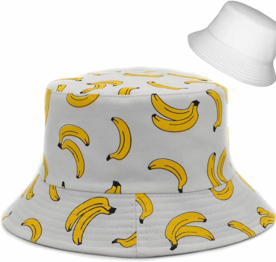 Abybela Reversible Bucket Hat for Women & Men - Double-Sided Cotton Sun Hat for Summer, Beach, Travel - Packable Unisex Fisherman Hat