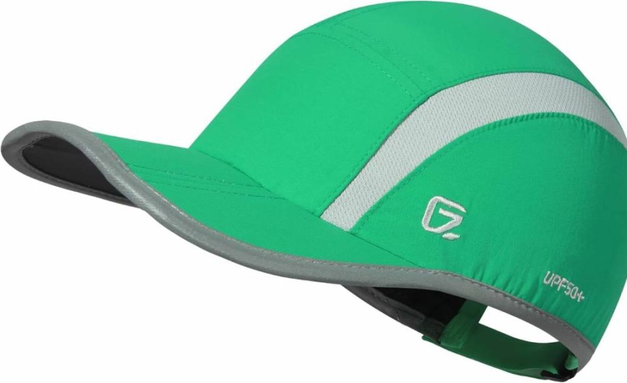 GADIEMKENSD Reflective Unstructured Sun Hat UPF 50+ for Men & Women - Lightweight Foldable Outdoor Sports Cap for Hiking, Running, Cycling