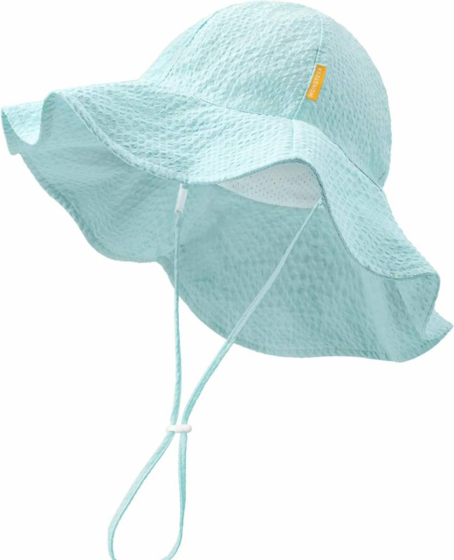 HONGTEYA UPF 50+ Baby Sun Hat Adjustable Wide Brim Beach Hat for Toddler Girls & Boys, Summer Outdoor Sun Protection Hat for Infants & Kids