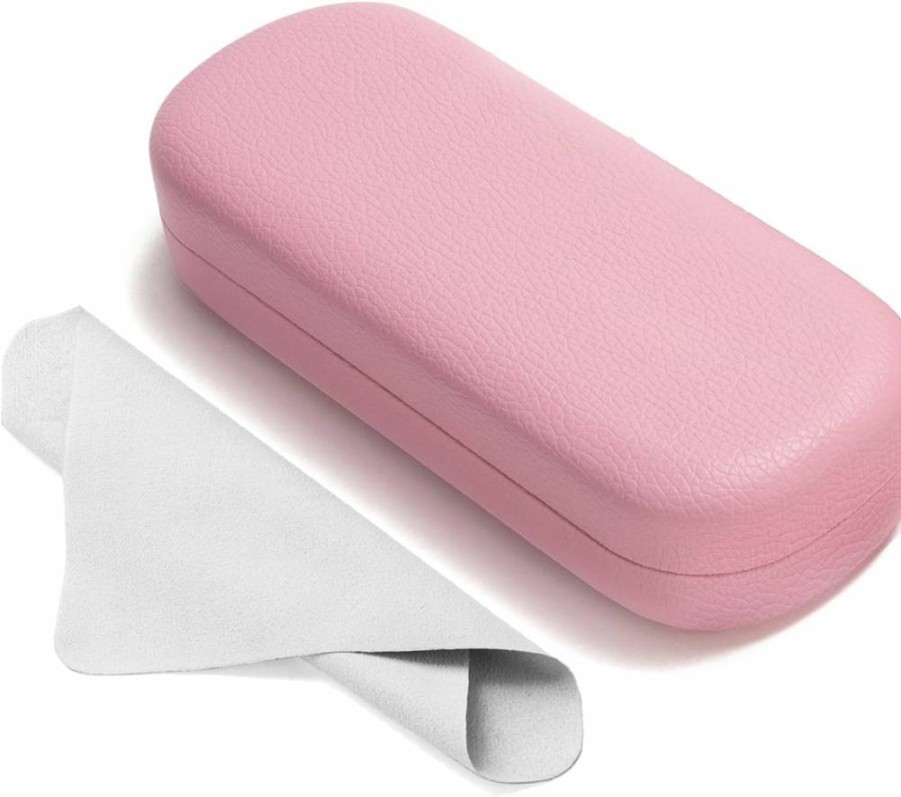 Marvolia Premium Hard Shell Eyeglasses Case - Large PU Leather Protective Holder for Sunglasses & Reading Glasses