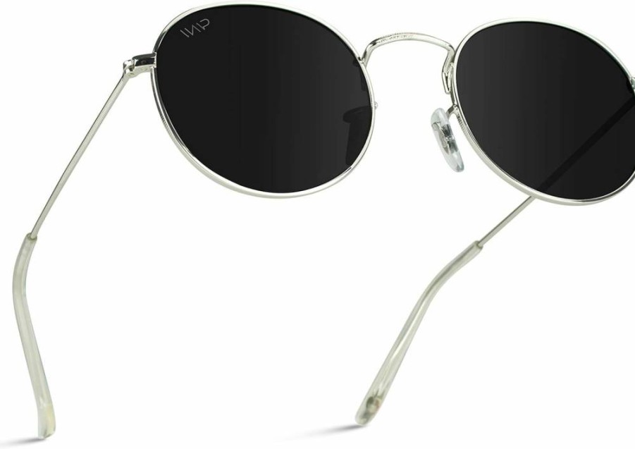 WearMe Pro Retro Round Sunglasses with Reflective Lenses for Men & Women – Trendy UV Protection Shades