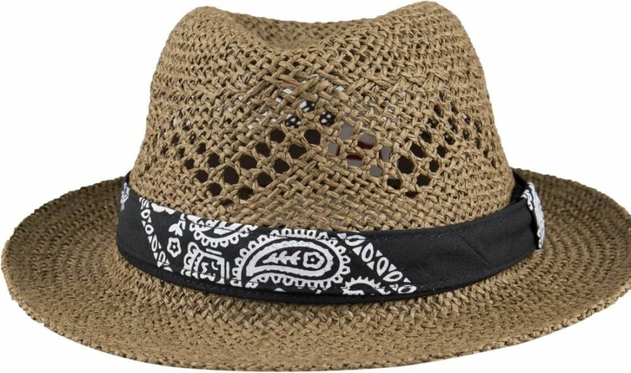 Levi's Men's Classic Panama Fedora Hat for Summer Style and Vacation Outfits