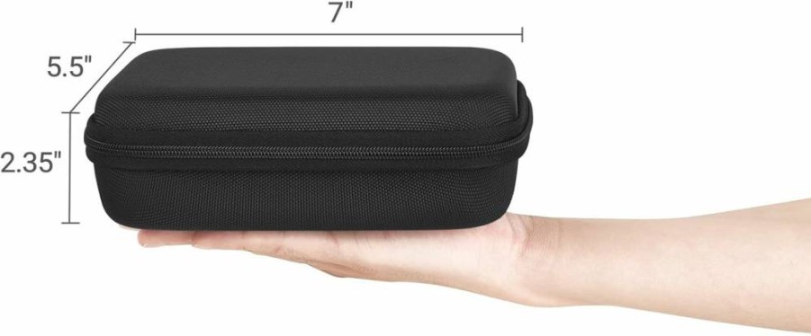 Mkono Adjustable Travel Sunglasses Case Holder - Portable Storage Box for Multiple Pairs of Glasses, Medium Black Eyewear Organizer for Men & Women