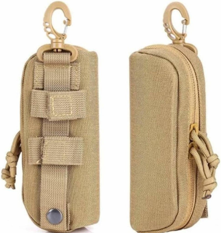 Peminkoo Tactical Molle Eyeglasses Case - Shockproof Protective Glasses Holder with Belt Clip for Portable Eyewear Storage
