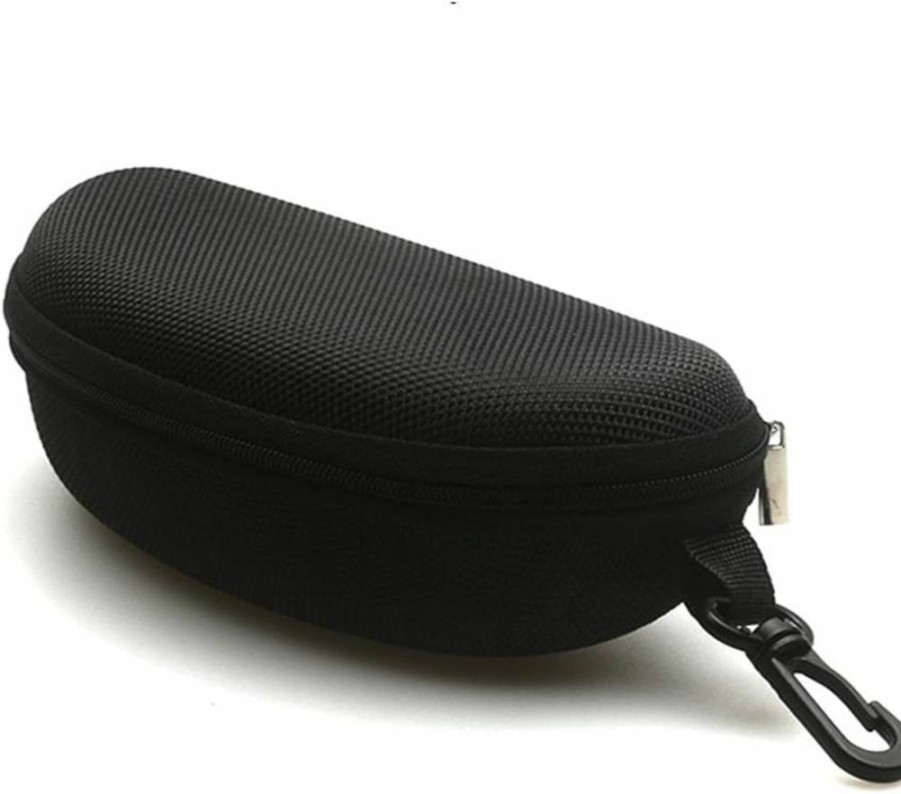 Laofiney Hard EVA Waterproof Sunglasses Case with Zipper for Men, Women & Kids - Includes Cleaning Cloth