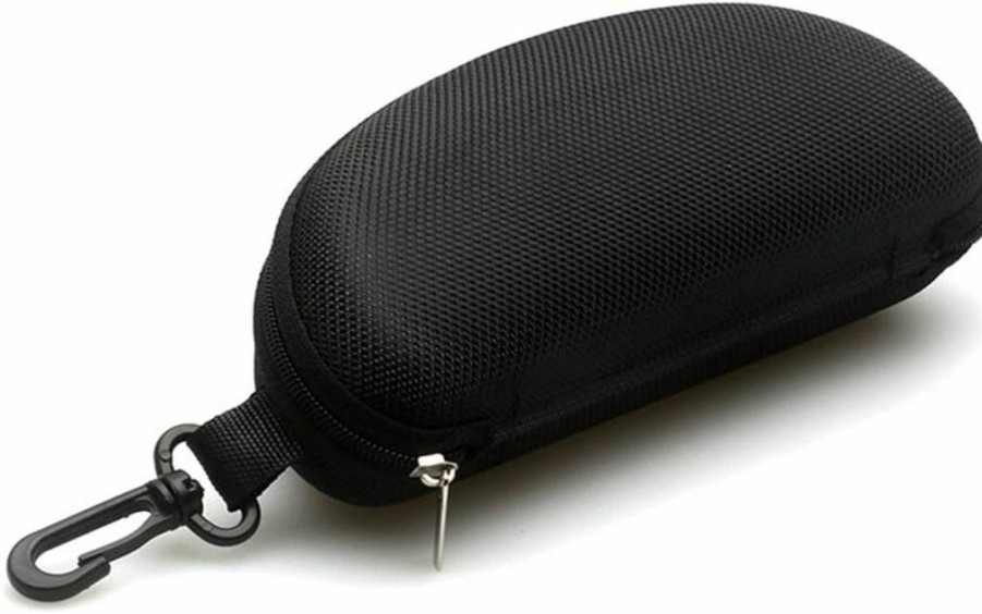 Laofiney Hard EVA Waterproof Sunglasses Case with Zipper for Men, Women & Kids - Includes Cleaning Cloth