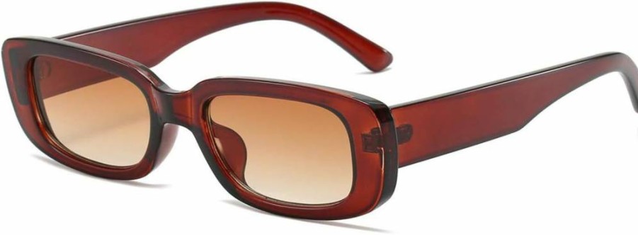 Dollger Retro Square Sunglasses for Women & Men – UV 400 Protection Fashion Sunglasses, Trendy Rectangle Frame