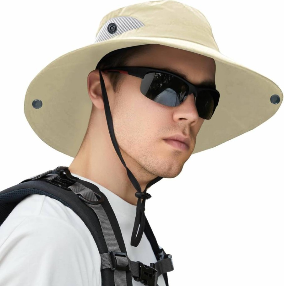 ZOORON UPF50+ Sun Hat for Men & Women - Wide Brim Waterproof Bucket Hat for Fishing, Hiking, Camping & Outdoor Activities