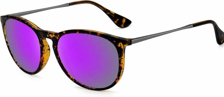 WOWSUN Retro Round Sunglasses for Women 2024 - Vintage Classic Trendy Eyewear
