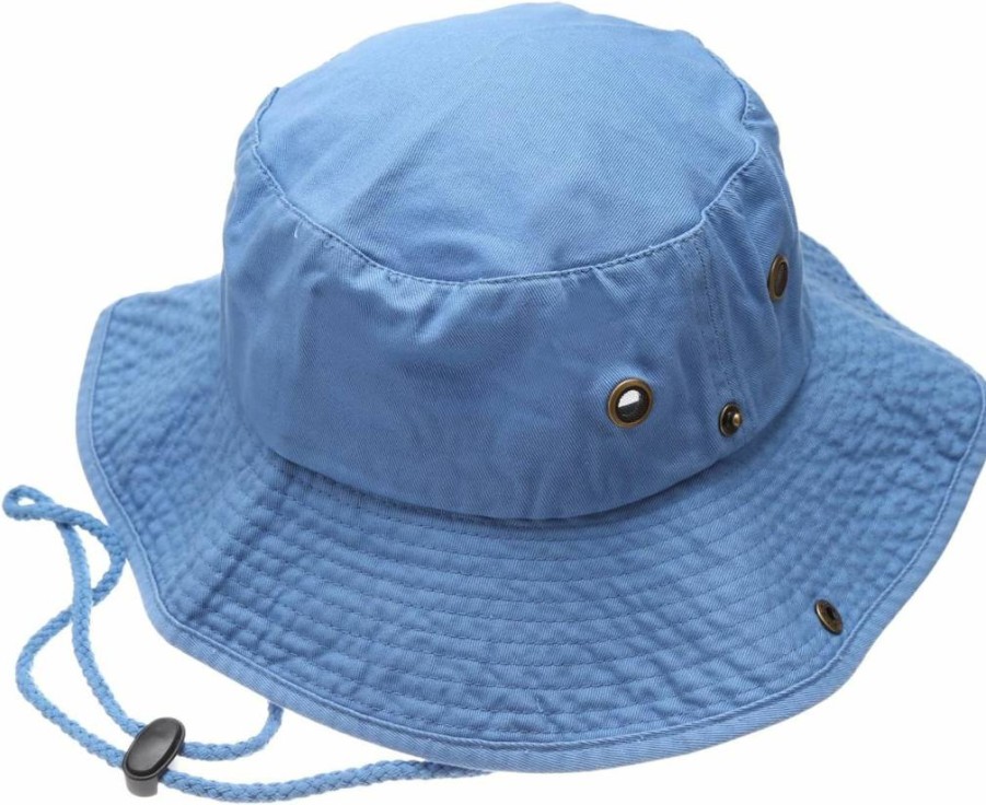MIRMARU Adjustable Summer Boonie Hat for Outdoor Hunting, Fishing & Safari - Sun Protection Bucket Hat with Strap