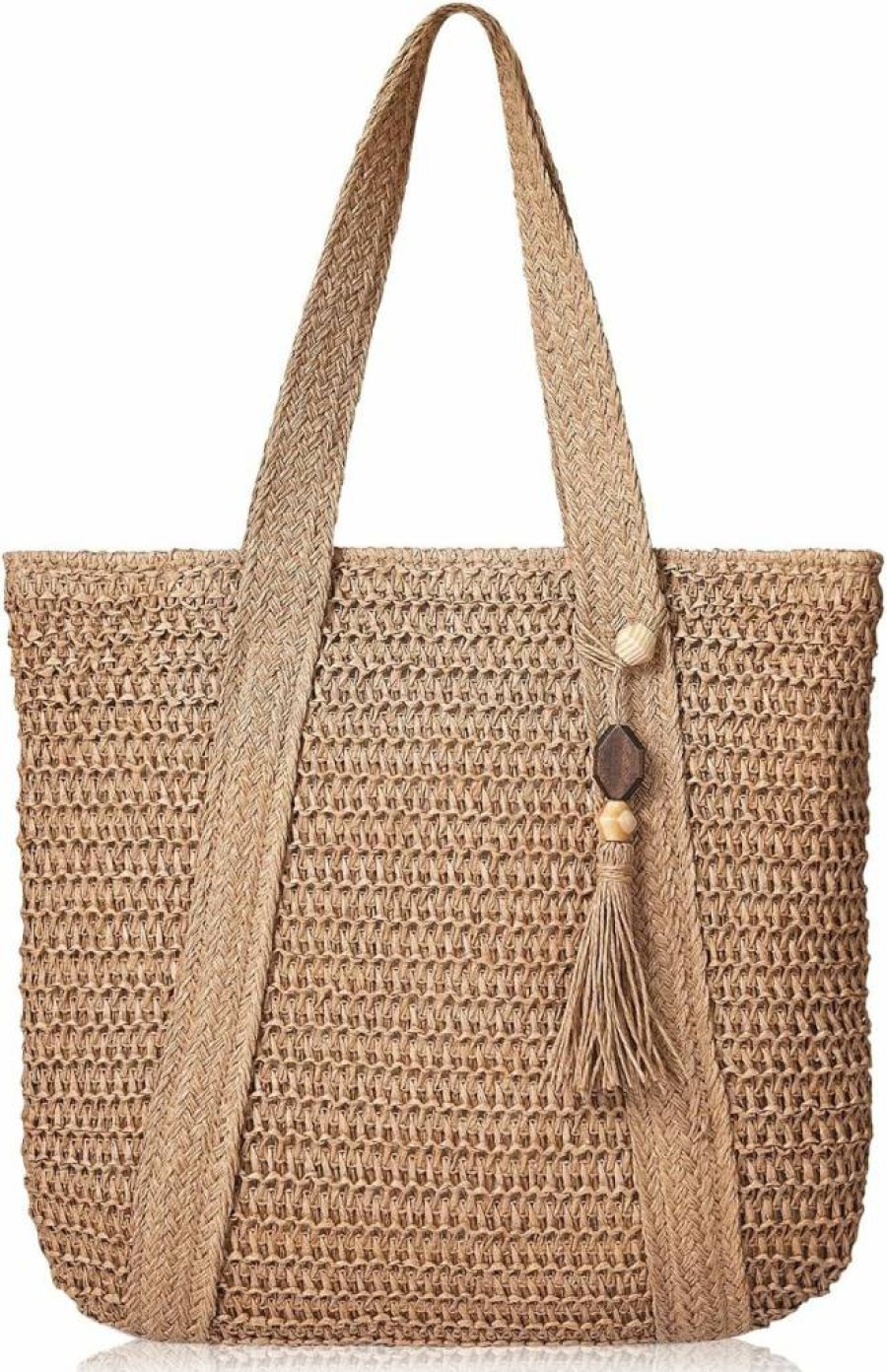 Pleneal Mesh Beach Tote Bag for Women - Lightweight Summer Shoulder Bag for Pool, Vacation & Travel