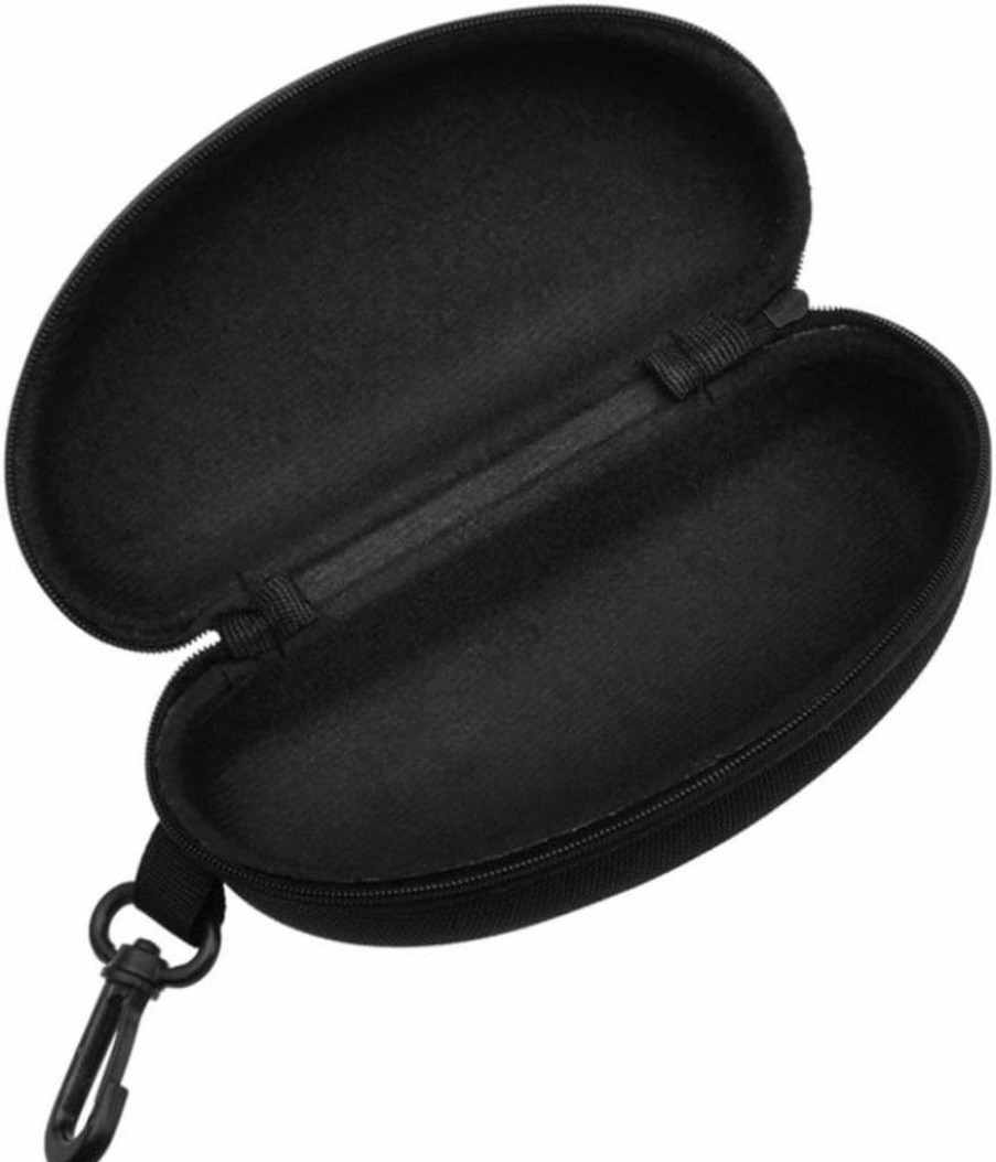 LERTREE Portable Waterproof Sunglasses Case with Zipper Hard Shell & Clip for Men Women - Durable Eyeglasses Storage Box for Travel Sports