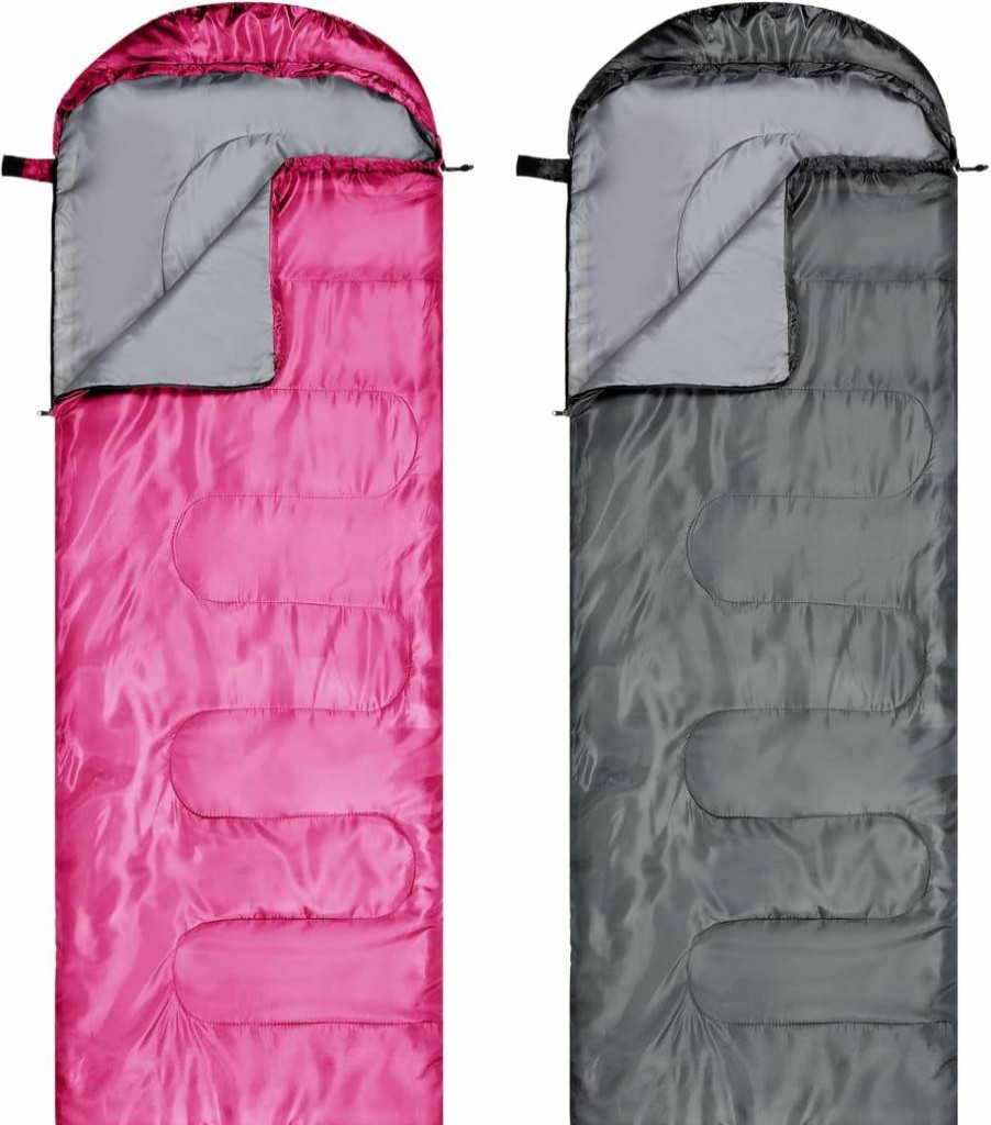 Tudomro 2-Pack Lightweight Waterproof Sleeping Bag for Adults - Portable Camping Gear for All Seasons, Hiking, Backpacking & Outdoor Travel