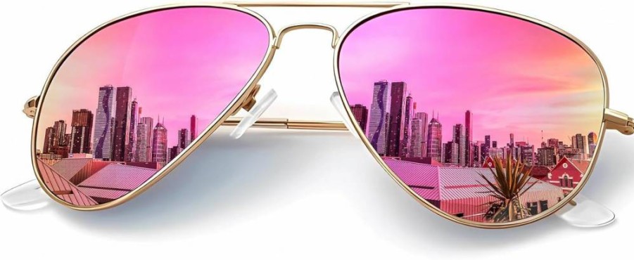 KALIYADI Polarized Aviator Sunglasses for Men & Women - UV Protection Classic Driving Glasses