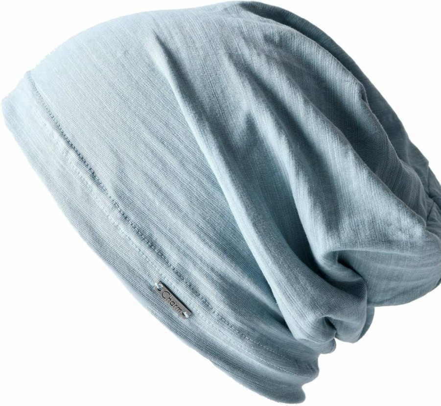 CHARM Slouchy Summer Beanie for Men & Women - Lightweight Cotton Knit Hipster Hat for Chemo & Fashion