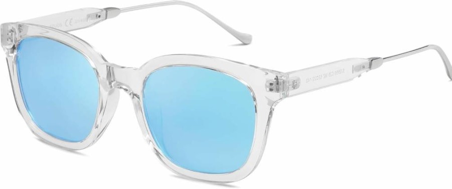 SOJOS Retro Square Polarized Sunglasses for Women & Men, UV400 Protection Classic Sunnies SJ2050