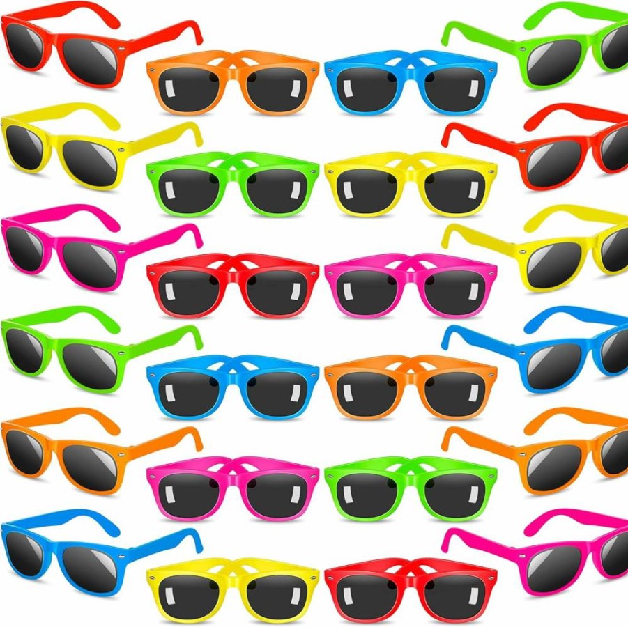 INNOCHEER Kids UV400 Protection Sunglasses - Neon Party Eyewear for Boys & Girls, Ideal for Birthday Gifts, Outdoor Activities & Party Favors