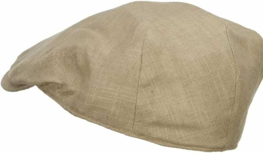 E4Hats.com Men's Breathable Linen Ivy Cap for Summer – Lightweight & Stylish Sun Hat