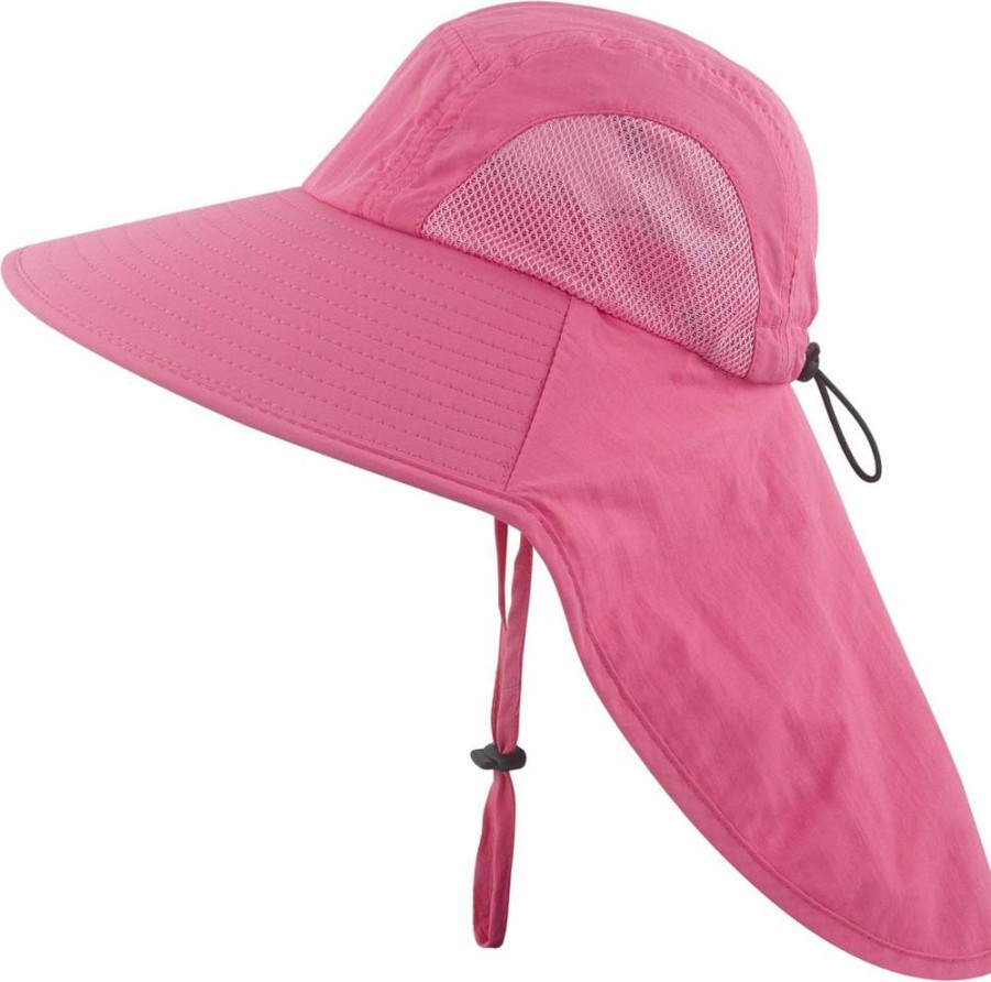 Muryobao UPF50+ Kids Sun Hat with Neck Flap - Breathable Mesh Bucket Cap for Beach, Fishing, and Summer Outdoor Activities