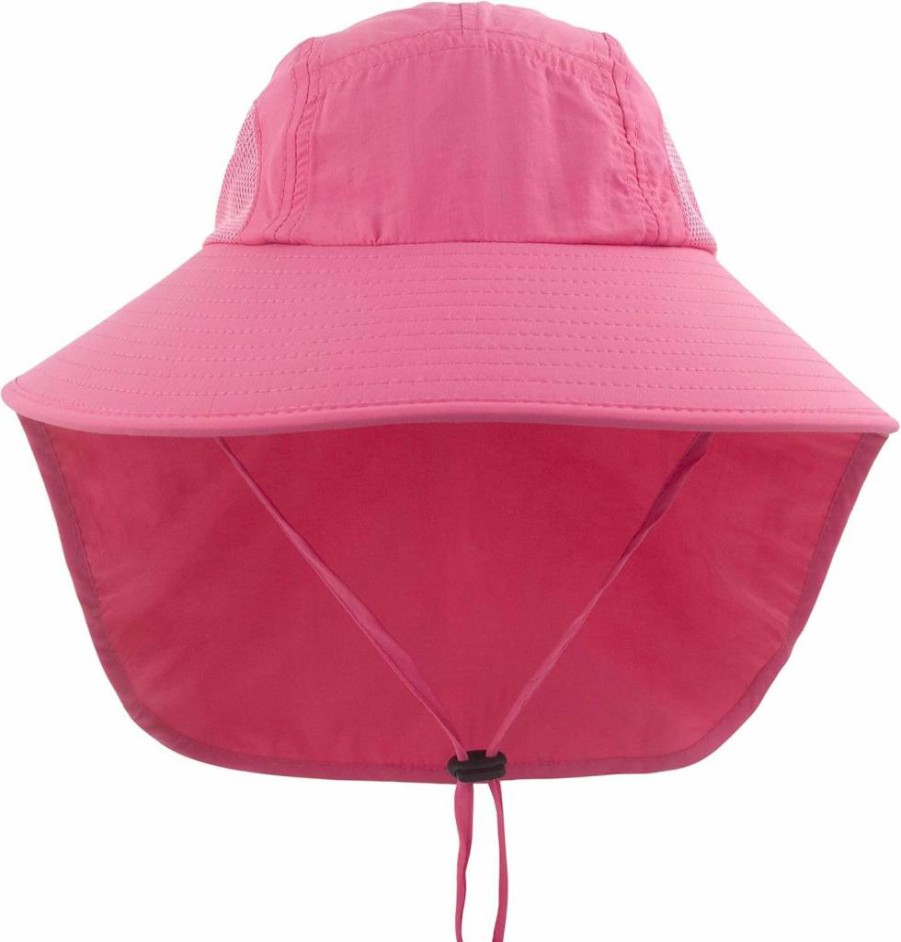 Muryobao UPF50+ Kids Sun Hat with Neck Flap - Breathable Mesh Bucket Cap for Beach, Fishing, and Summer Outdoor Activities