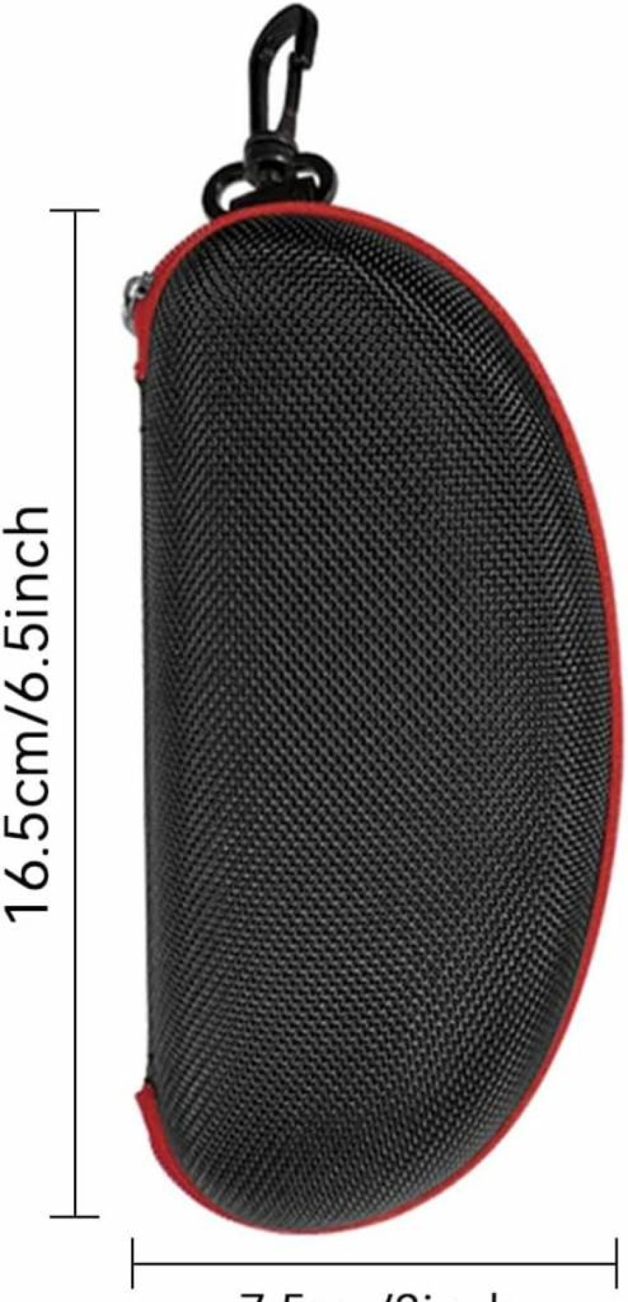 SteelFever 3-Pack Durable Hard Shell Zipper Eyeglasses Case with Plastic Hook, Portable Travel Sunglasses Holder for Men Women