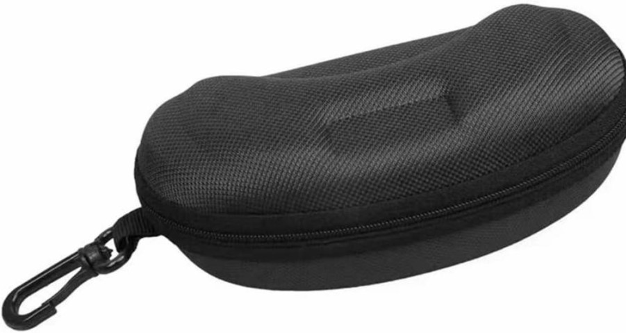 Yamrots 2 Pack Durable Zippered Sunglasses Case with Plastic Hook for Travel & Eyewear Protection