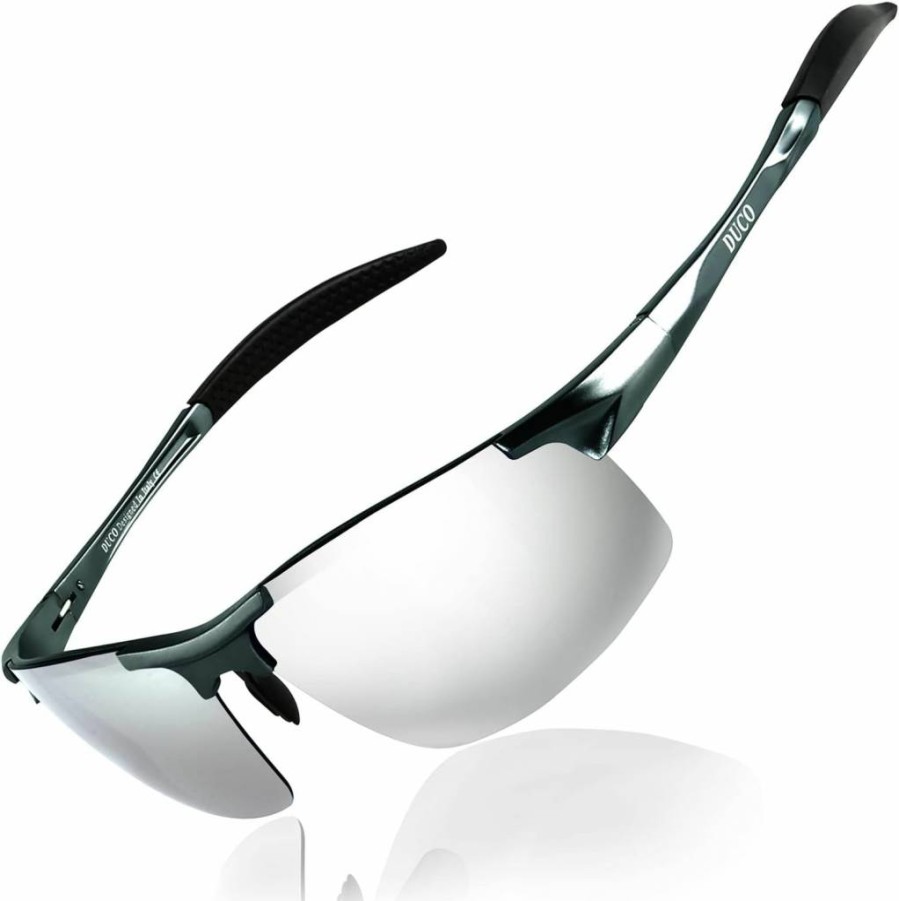 DUCO 8177S Polarized Sports Sunglasses for Men - UV Protection, Lightweight & Durable Frame