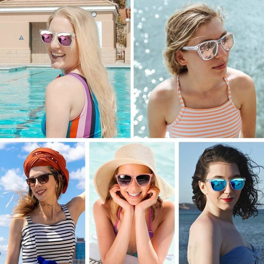 MEETSUN Retro Polarized Sunglasses for Women & Men - Classic Trendy Designer UV Protection Shades